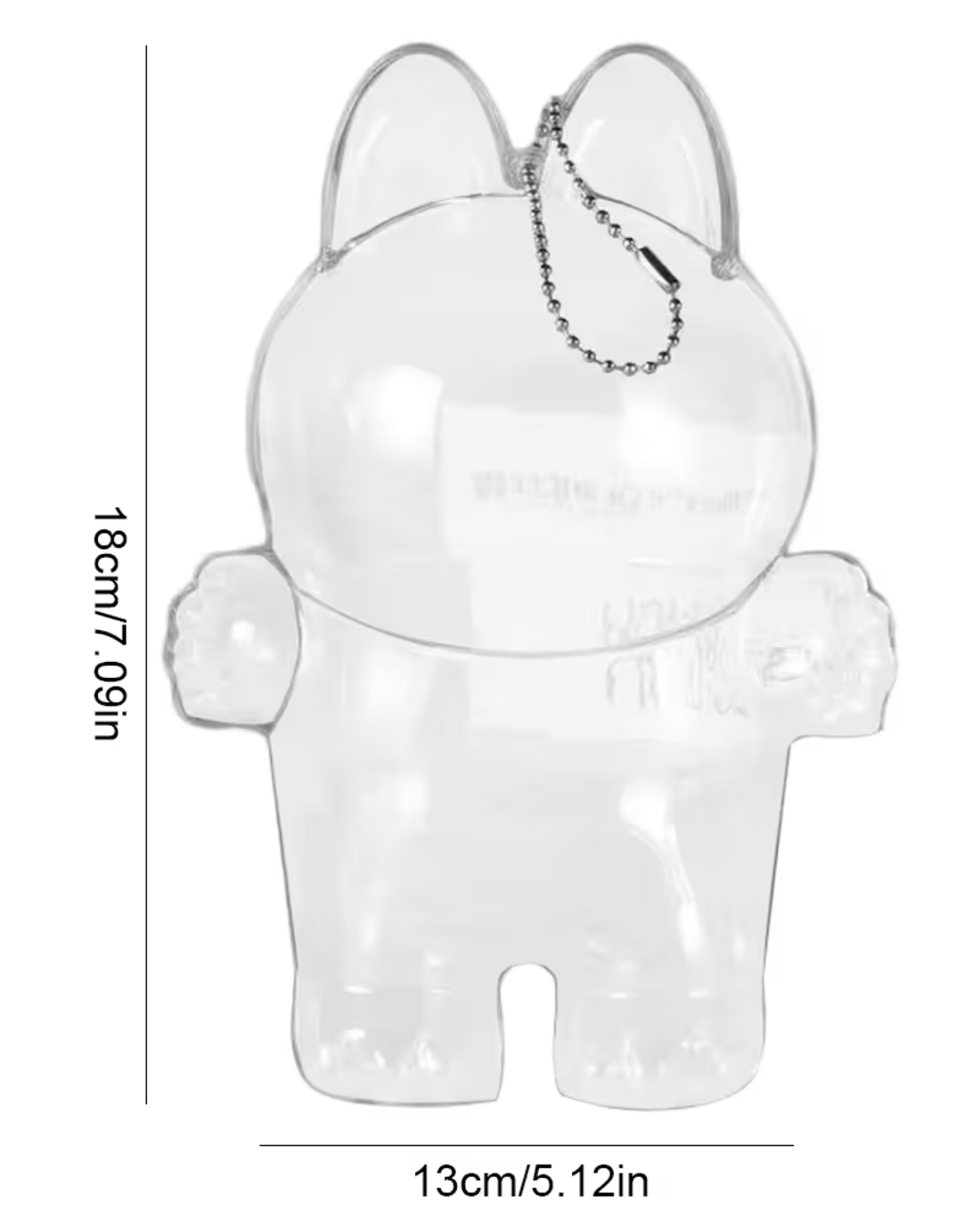 Cubierta Protectora Transparente Compatible con Labubu Modelo Macaron