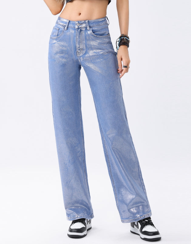 Jeans Recto Glitter Miro Boho Chic