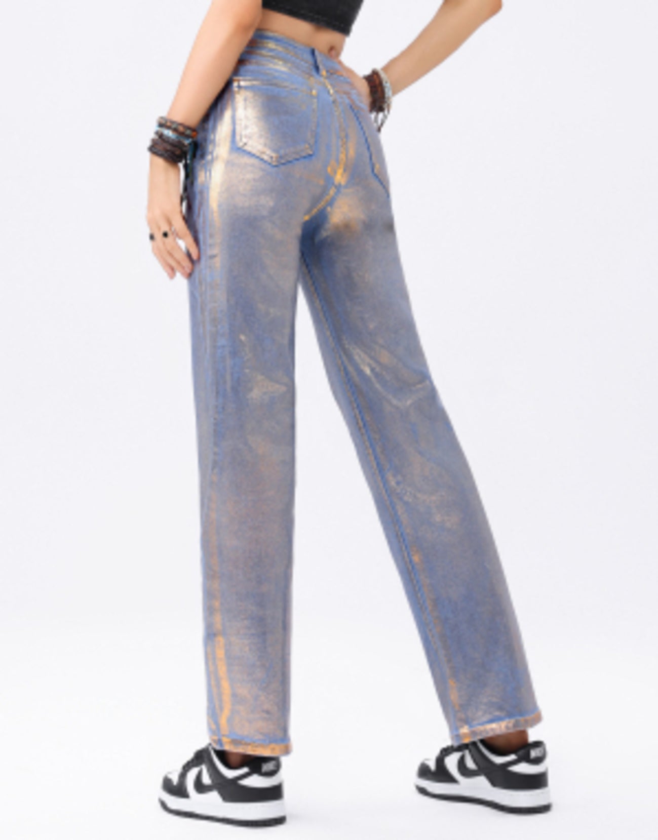 Jeans Recto Glitter Miro Boho Chic