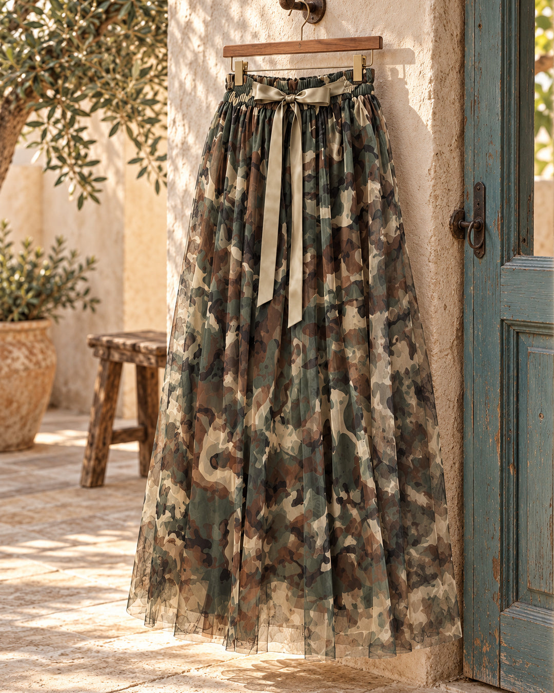 Falda de tul camuflada | Miró Boho Chic