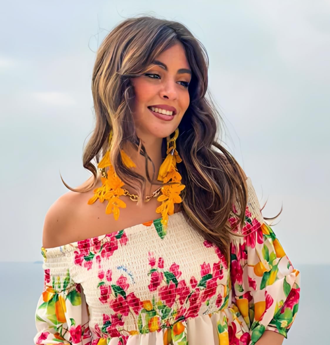 Pendientes de Encaje y Flecos Mediterráneos Antica Sartoria