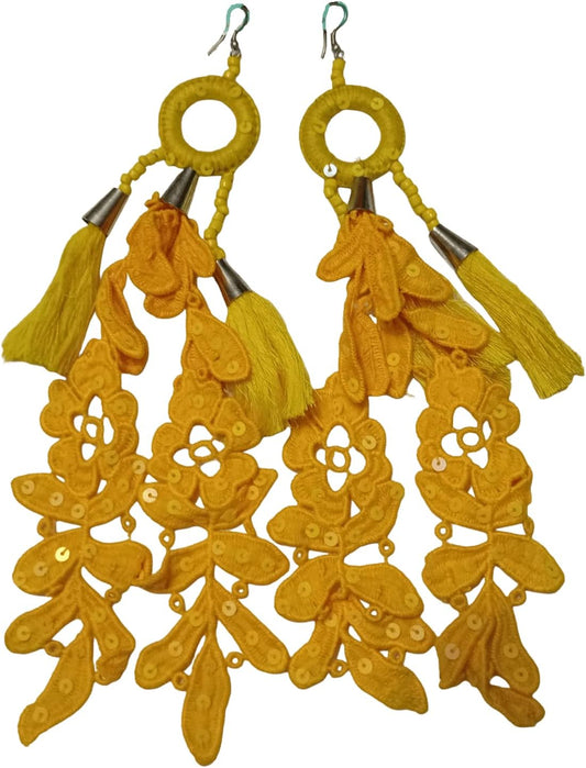 Pendientes de Encaje y Flecos Mediterráneos Antica Sartoria