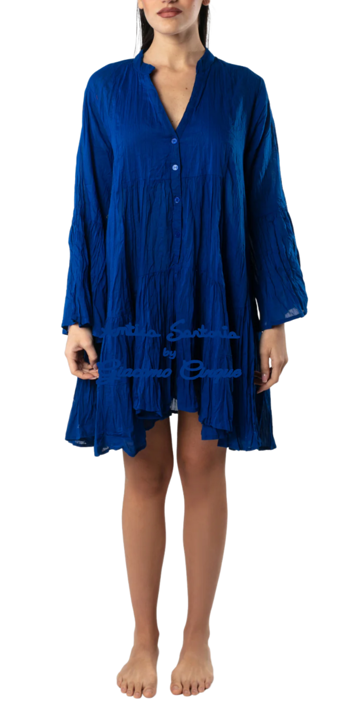 Vestido camisero sin bolsillos Antica Sartoria