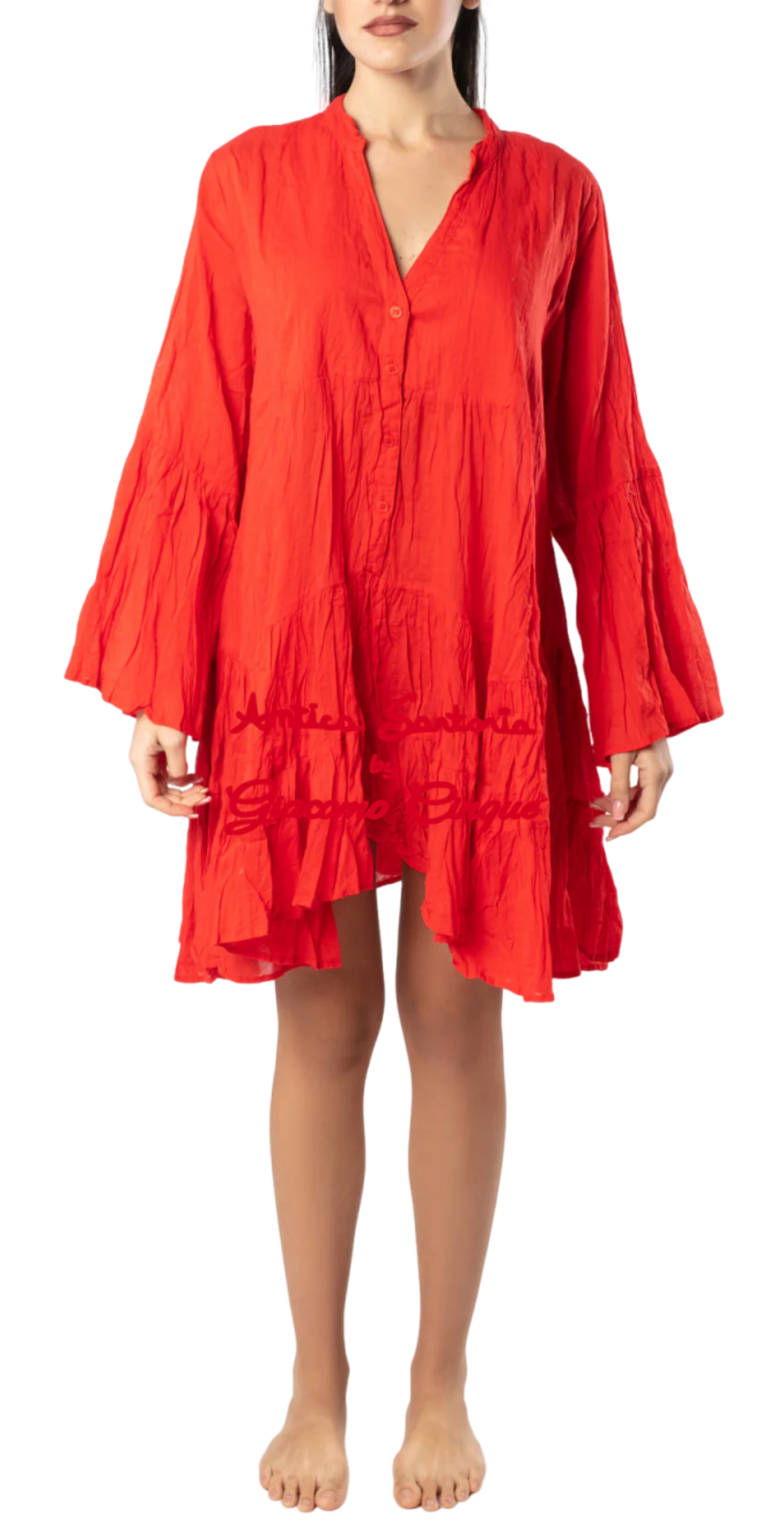 Vestido camisero sin bolsillos Antica Sartoria