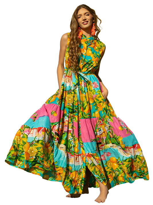Vestido camisero s/m Amalfi Antica Sartoria
