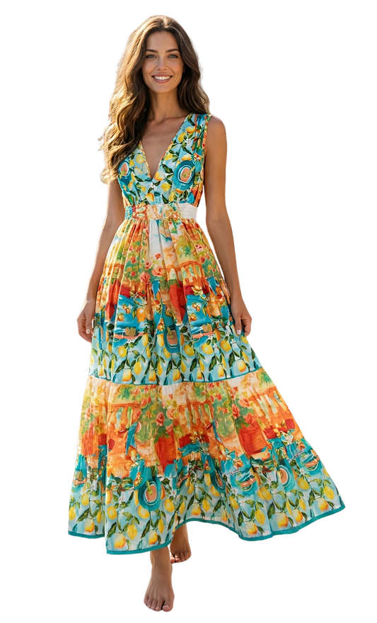 Capri-langes Kleid 81 Miro Boho Chic