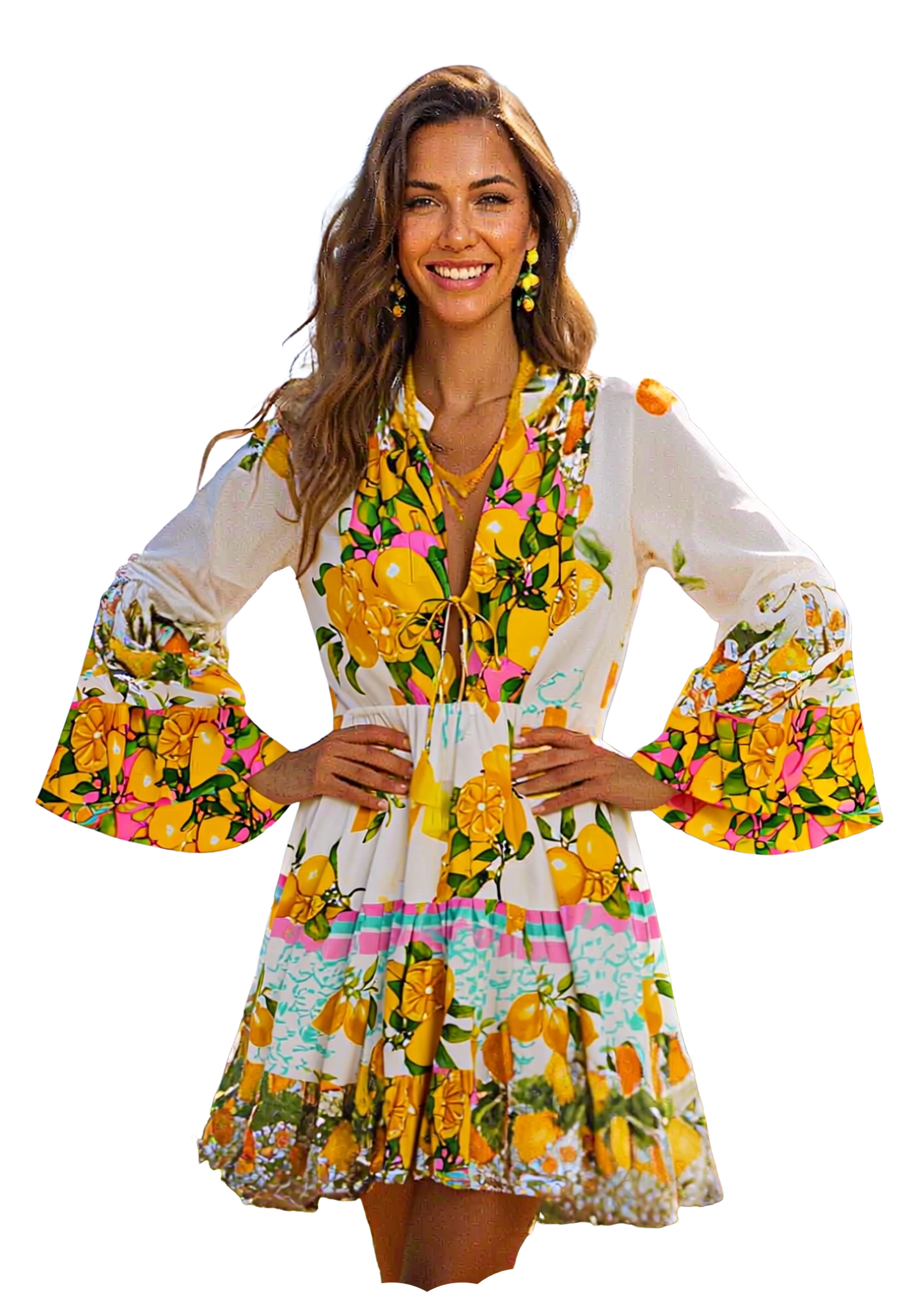 Vestido Corto Limones - Antica Sartoria