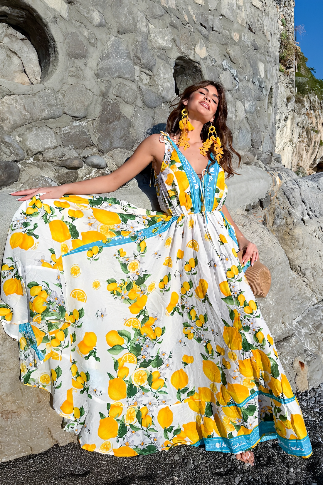 Vestido largo Limones 11 Miro Boho Chic