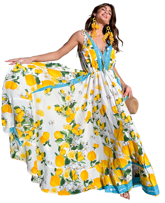 Vestido largo Limones 11 Miro Boho Chic