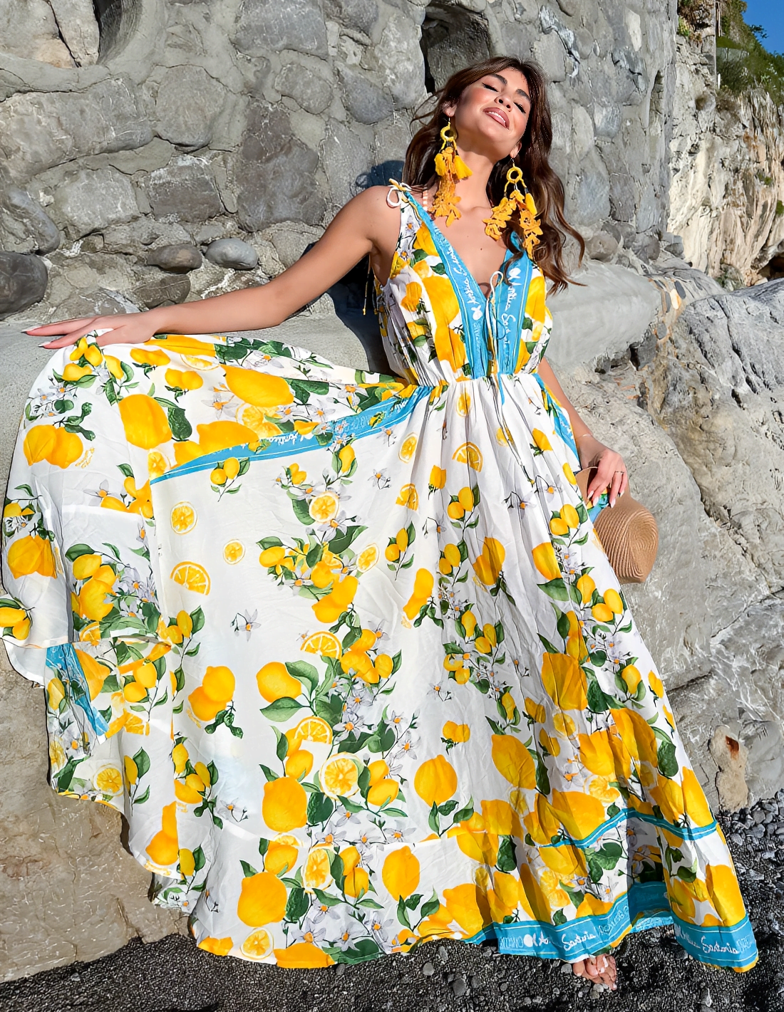 Vestido largo Limones 11 Miro Boho Chic