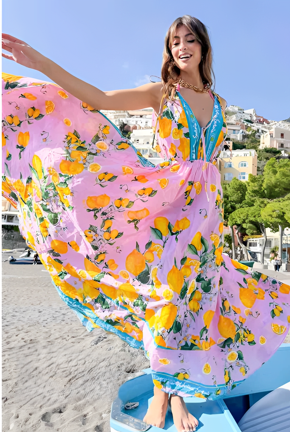 Vestido largo Limones 11 Miro Boho Chic