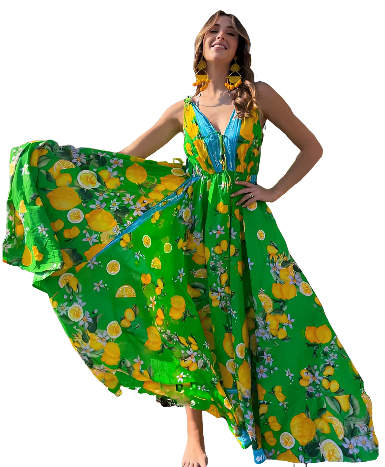 Vestido largo Limones 11 Miro Boho Chic