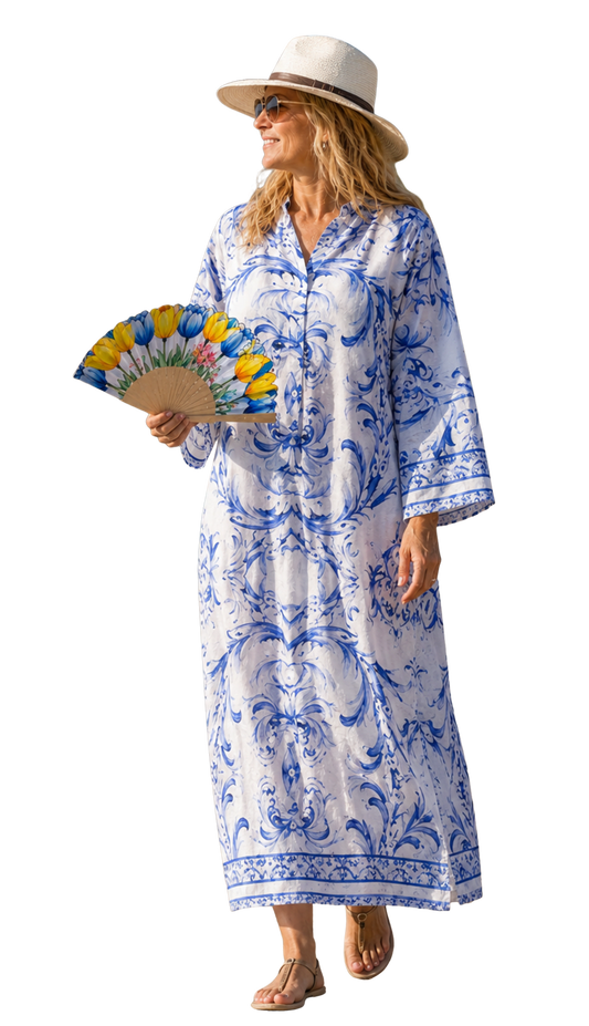 Kaftan Largo algodon - Antica Sartoria by Giacomo Cinque