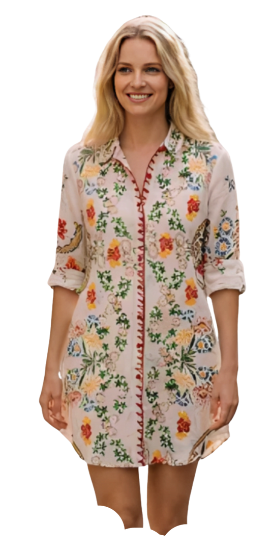 Vestido camisero basico - Antica Sartoria Positano