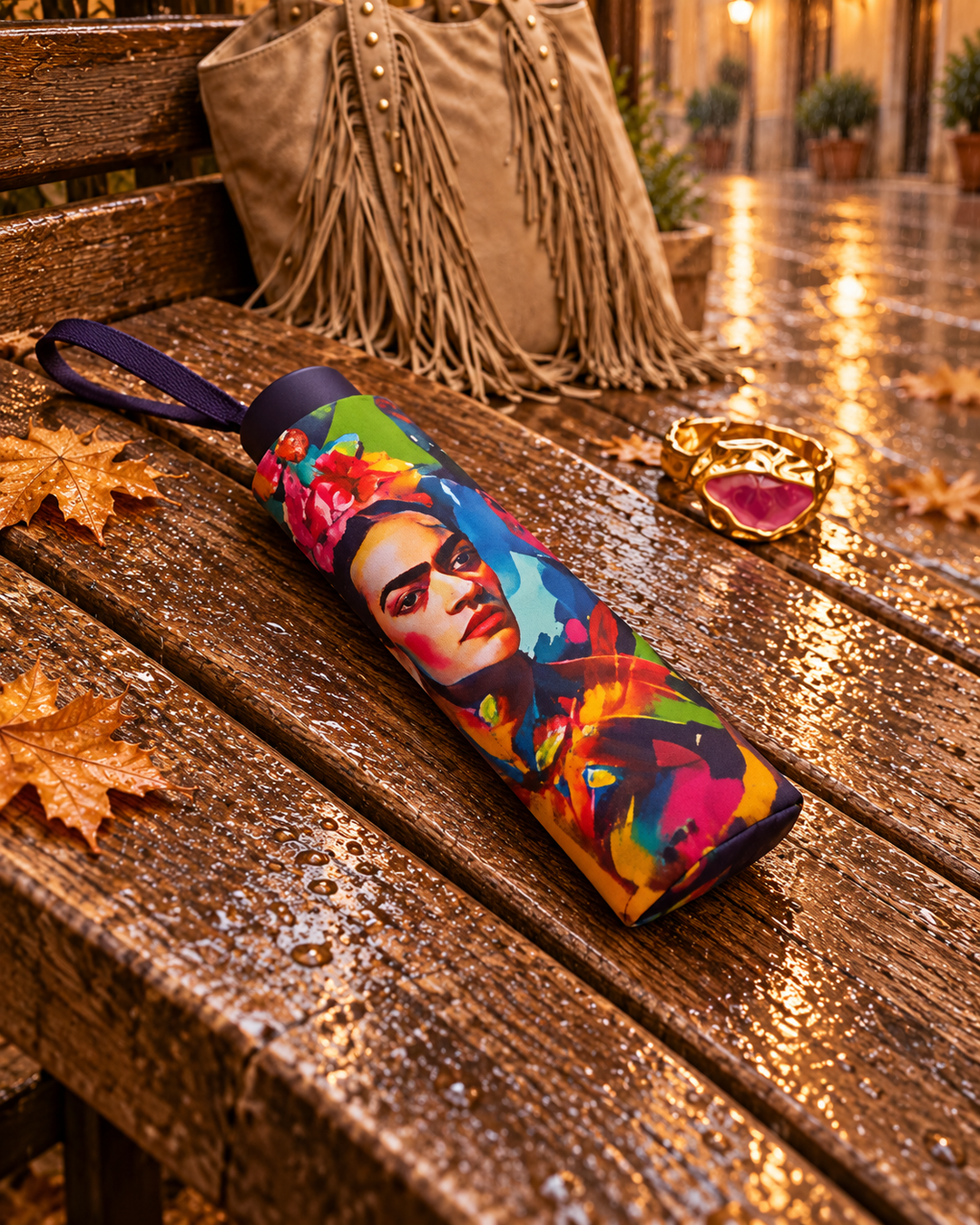 Miro Boho Chic - Paraguas automático Frida Mini