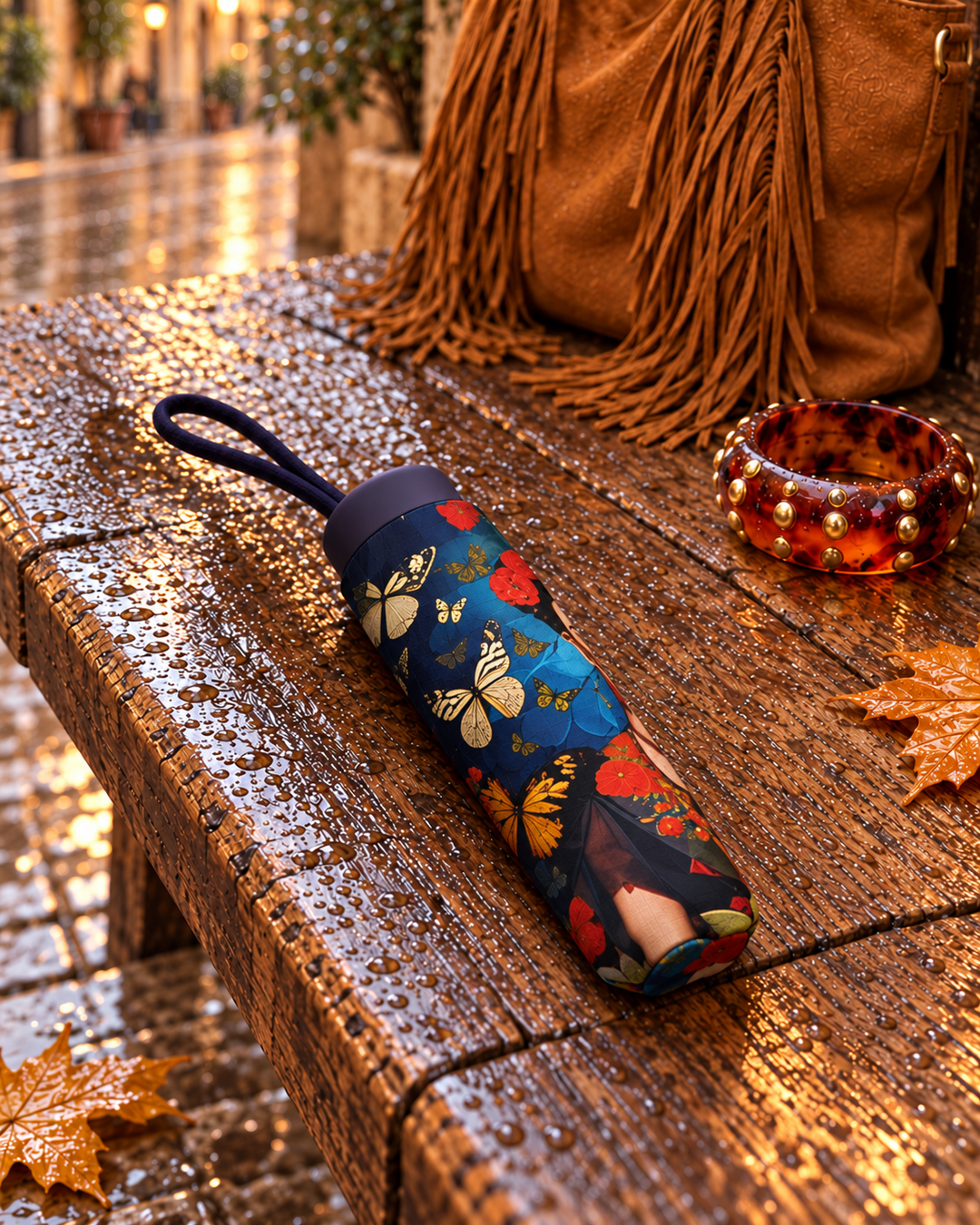 Miro Boho Chic - Paraguas automático Frida Mini