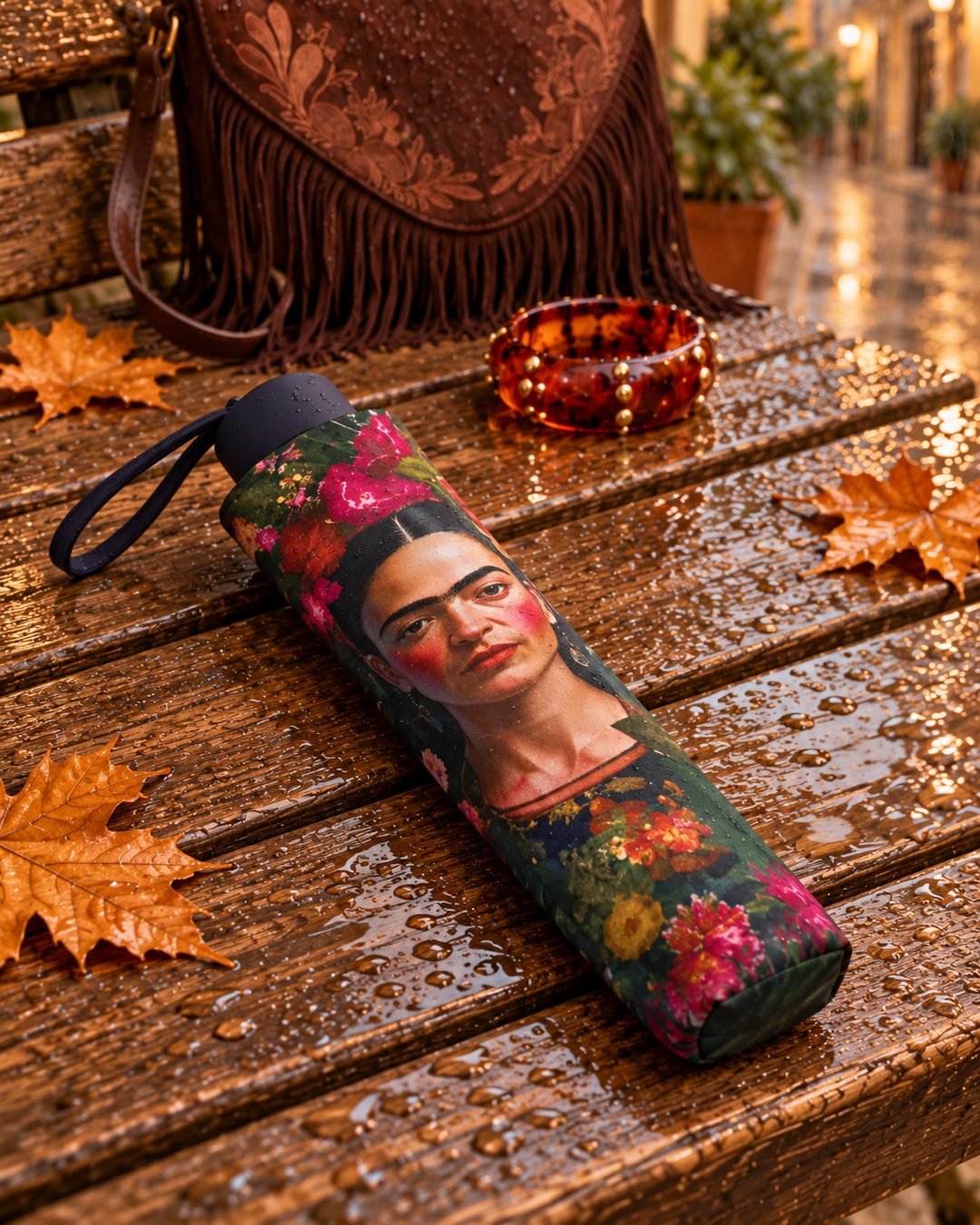 Miro Boho Chic - Paraguas automático Frida Mini