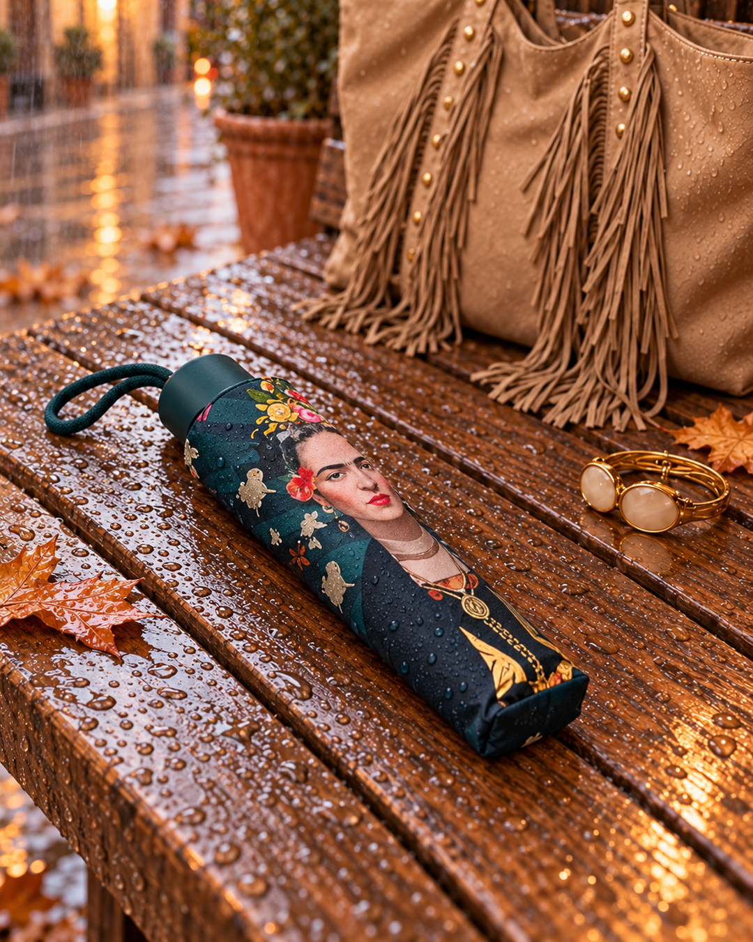 Miro Boho Chic - Paraguas automático Frida Mini