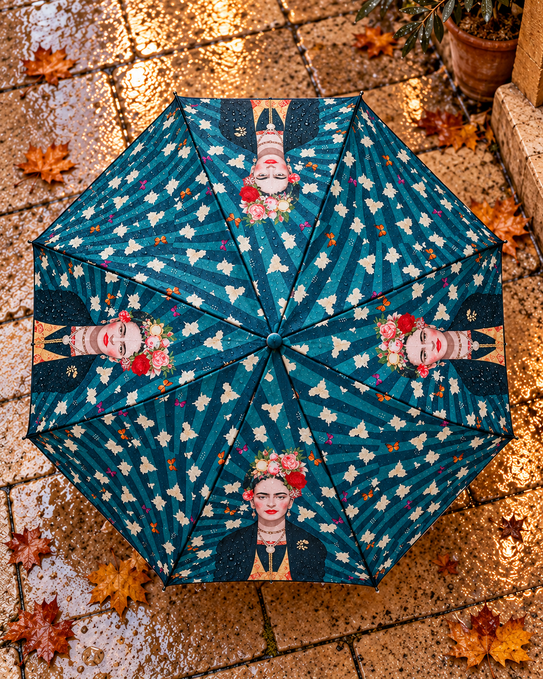 Miro Boho Chic - Paraguas automático Frida Mini