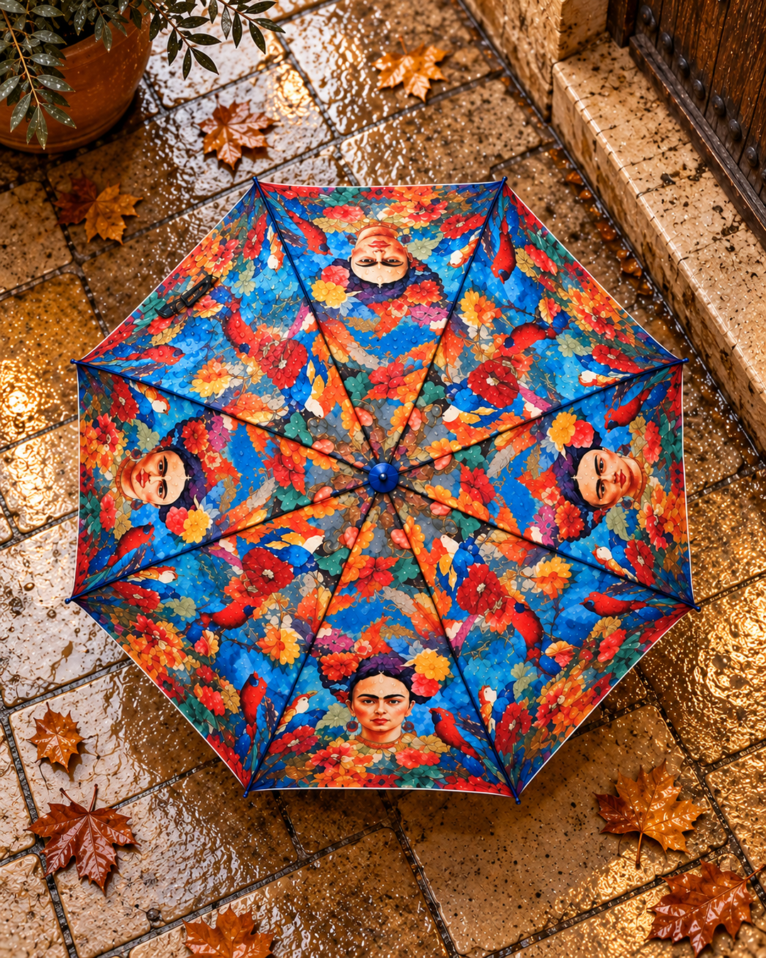 Miro Boho Chic - Paraguas automático Frida Mini