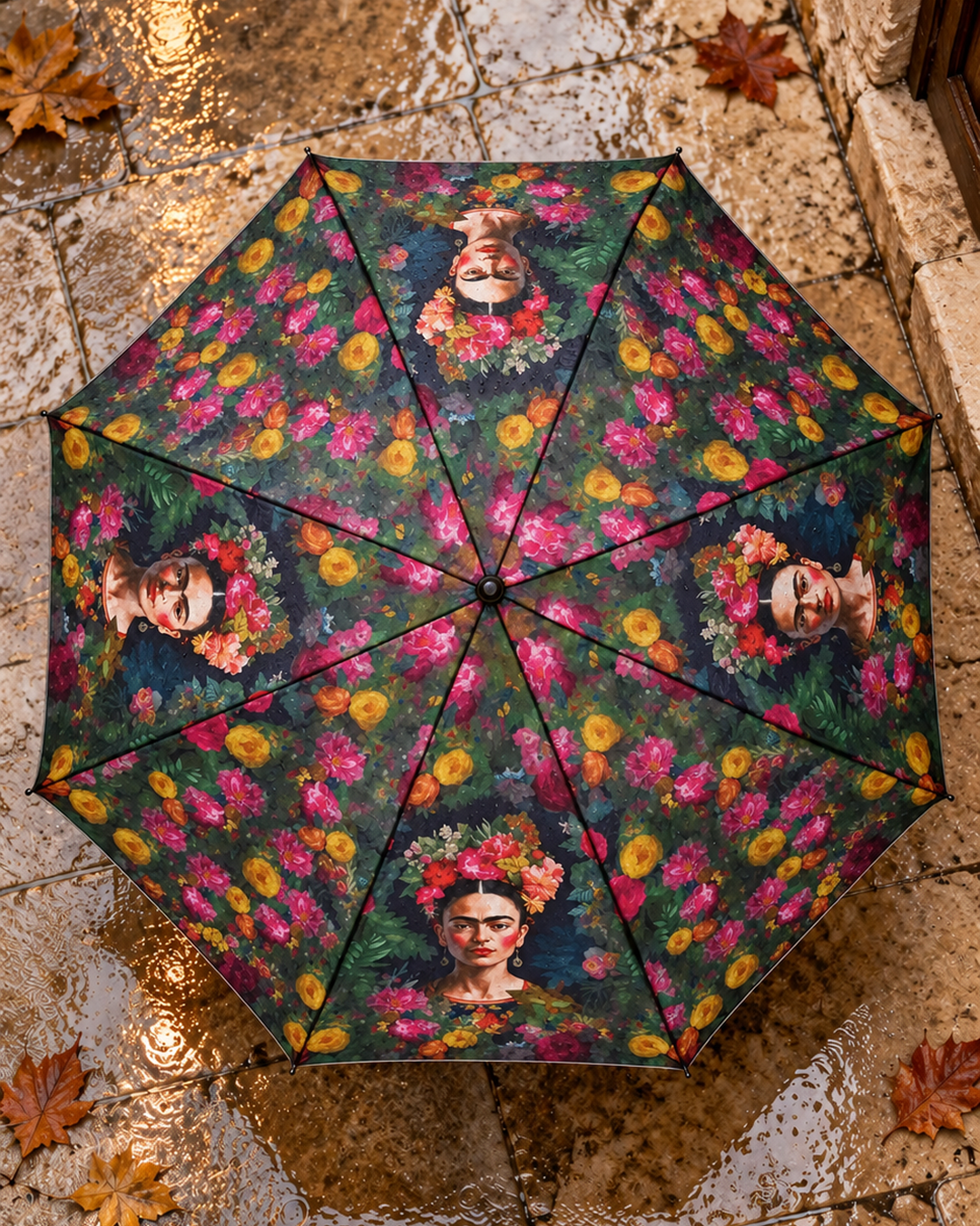 Miro Boho Chic - Paraguas automatico Frida Largo