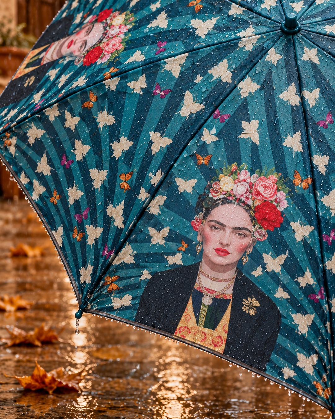 Miro Boho Chic - Paraguas automatico Frida Largo