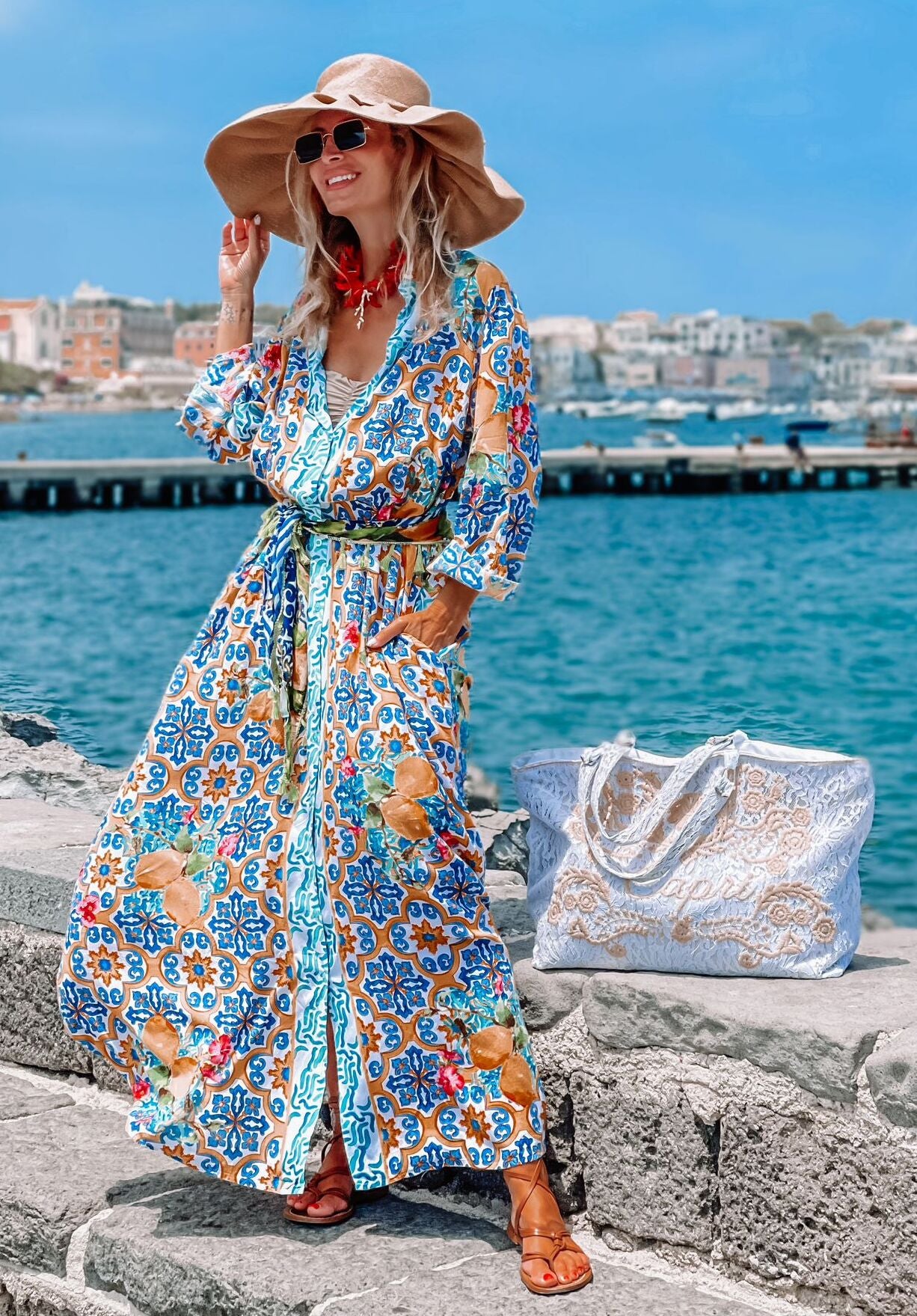 Vestido camisero Sicilia Antica Sartoria