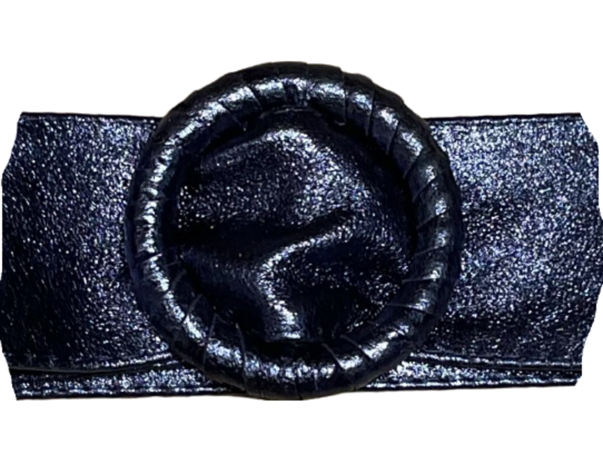 Cinturon piel metalizado redondo - Miro Boho Chic